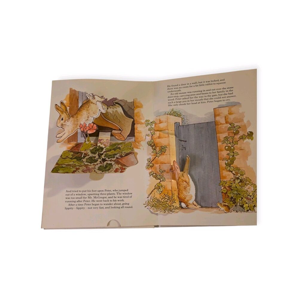 The Peter Rabbit Pop-Up Book Beatrix Potter Vintage 1983 HC Popups Partial - Picture 6 of 9